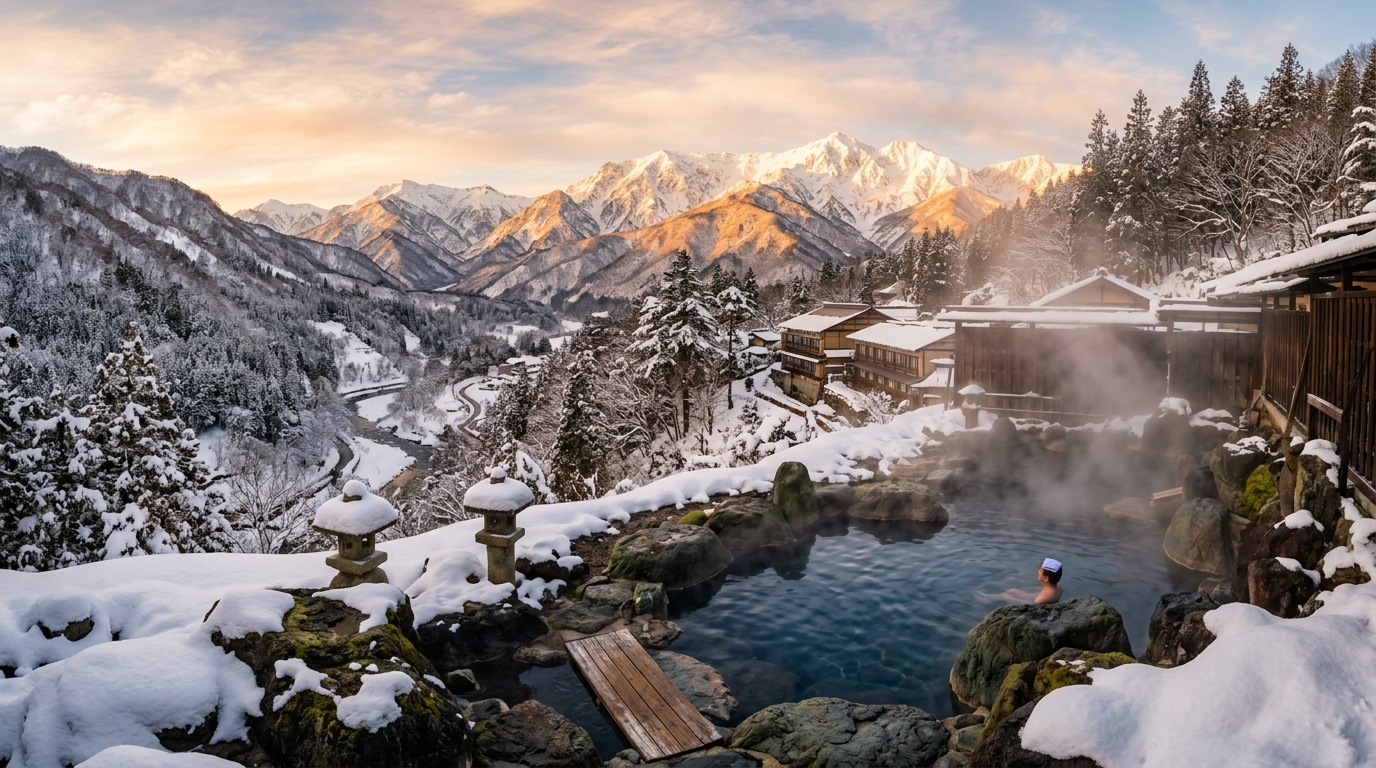 Image of Japanese onsen and cultural traditions