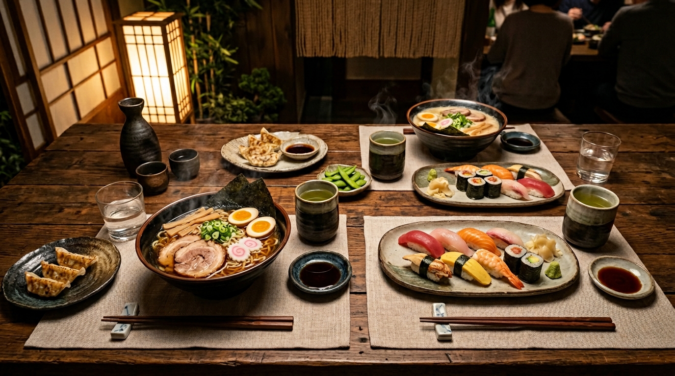 Image symbolizing Japanese dining etiquette