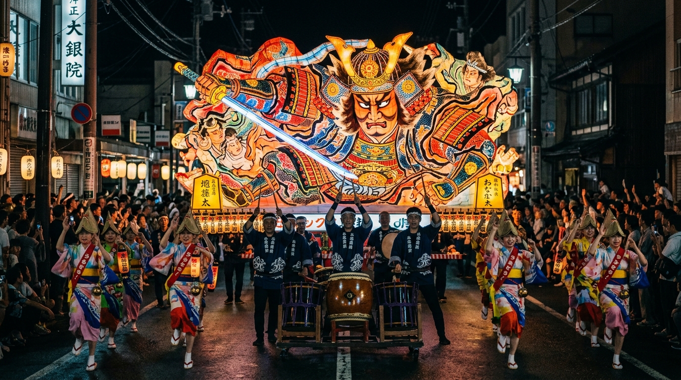 青森のねぶた祭り