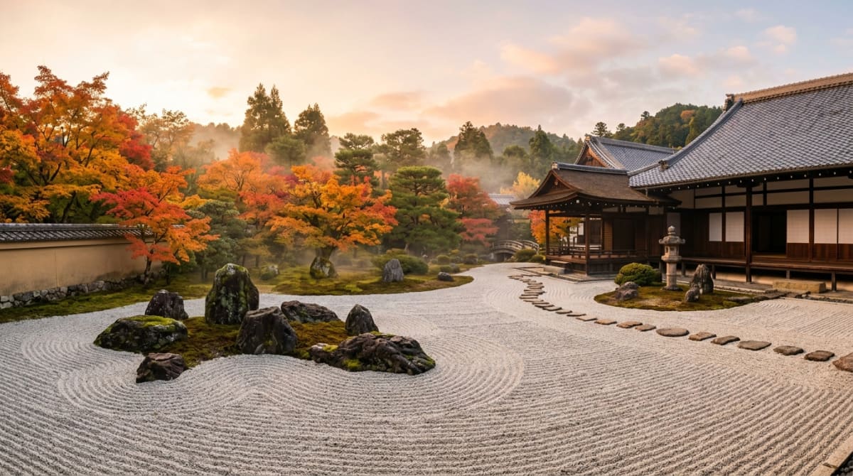 日本の7つの人生哲学を象徴する禅庭園